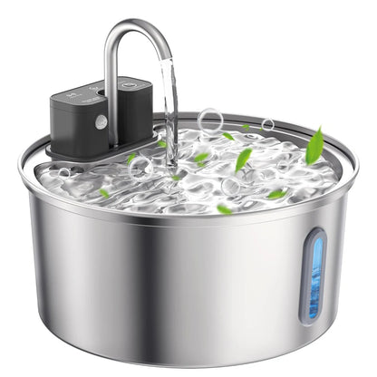 “Automatic 4L Stainless Steel Pet Water Fountain – No more refilling daily.”